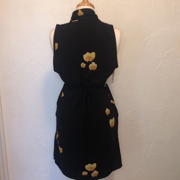 NWT Wilfred Sabine Dress Black/Golden Flower S/P - Picture 3 of 8